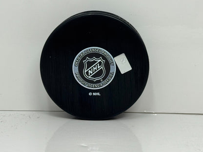 Owen Nolan San Jose Sharks Signed NHL Autograph Puck Silver Auto