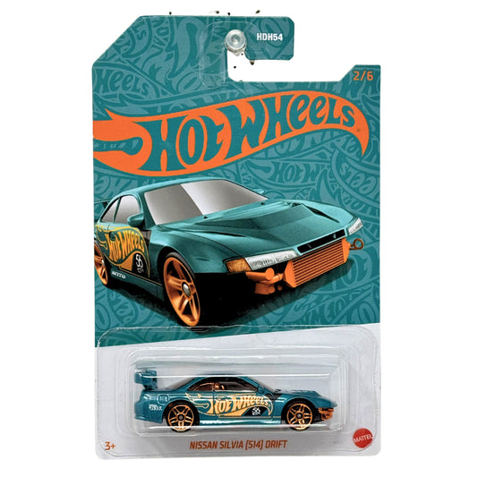 Hot Wheels Pearl & Chrome Nissan Silvia (S14) Drift JDM 1:64 Diecast