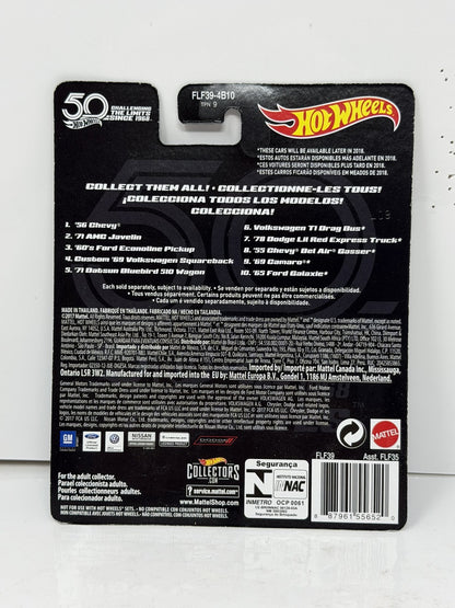 Hot Wheels 50th Favorites 1969 Volkswagen Squareback 1:64 Diecast Real Riders