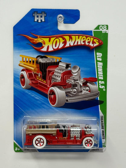 Hot Wheels Treasure Hunt Old Number 5.5 Fire Truck 1:64 Diecast