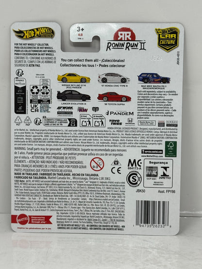 Hot Wheels Premium Ronin Run II Mad Mike Mazda RX-3 Wagon Remorque 1:64 Diecast
