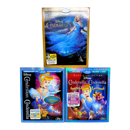 Cinderella (Blu-ray) Disney Animated & Live Action 4-Movie Collection