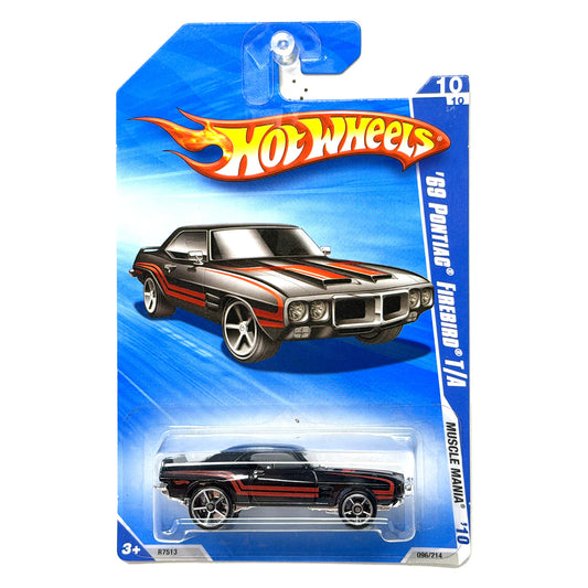 Hot Wheels Muscle Mania 1969 Pontiac Firebird T/A 1:64 Diecast Black