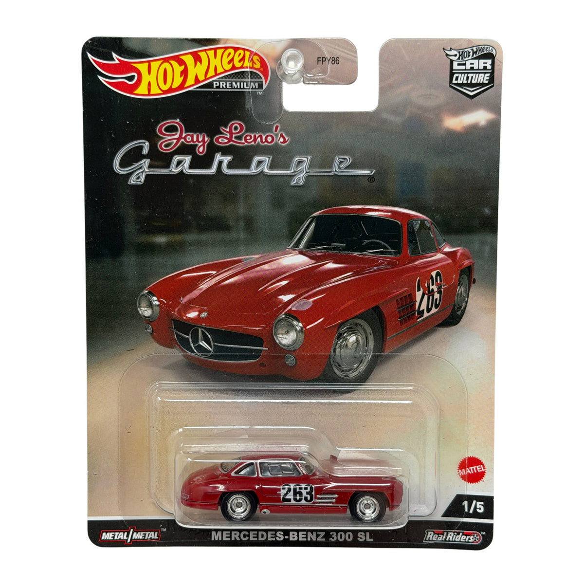 Hot Wheels Premium Jay Leno's Garage Mercedes-Benz 300 SL 1:64 Diecast