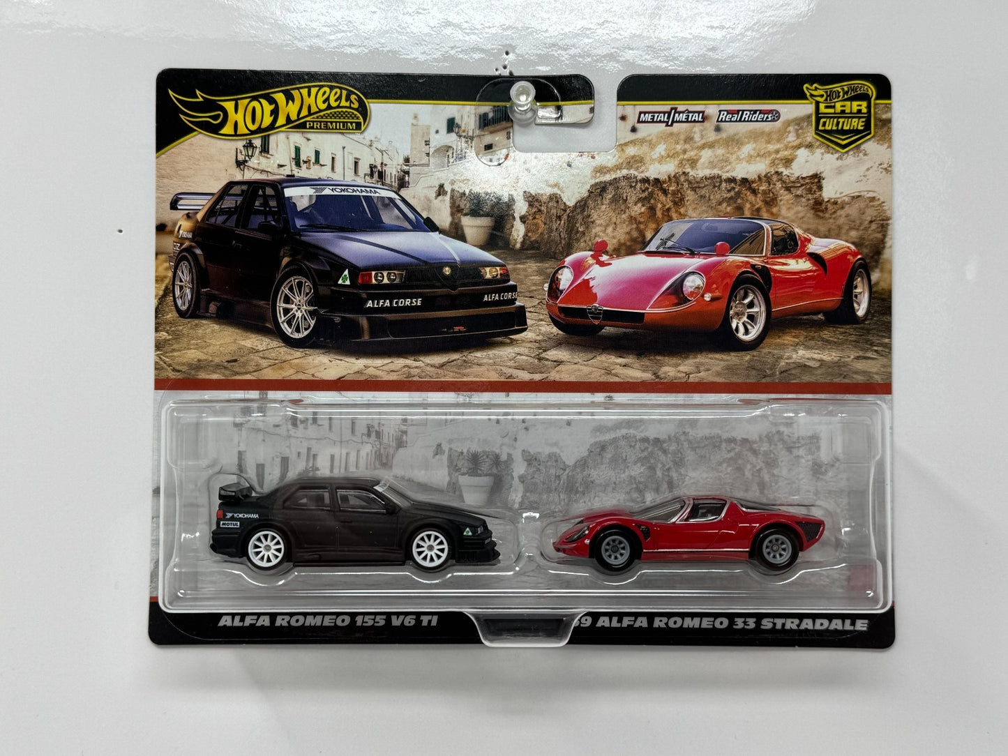 Hot Wheels Premium Car Culture Alfa Romeo 155 V6 TI & 33 Stradale 1:64 Diecast
