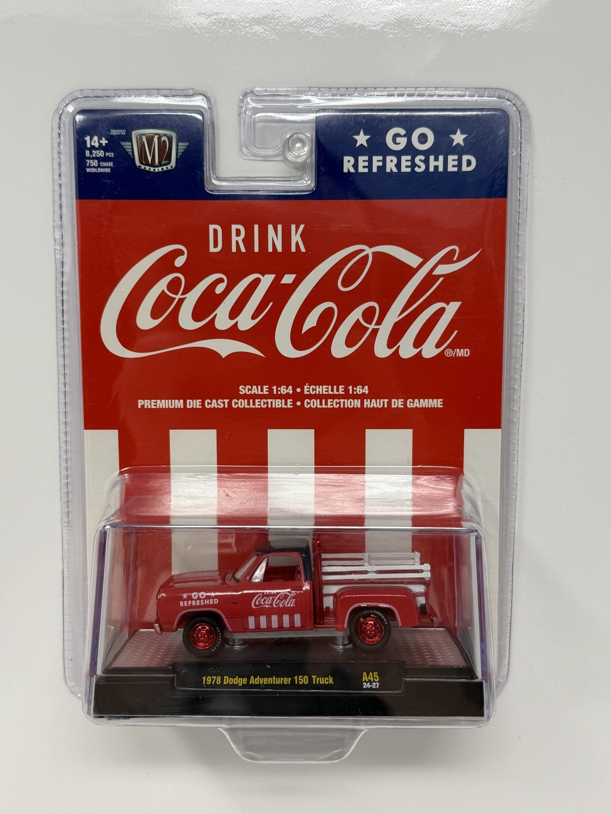 M2 Machines Coca-Cola 1978 Dodge Adventurer 150 Truck CHASE 1:64 Diecast
