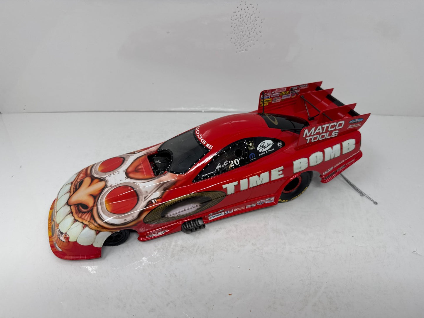Milestone Gary Scelzi NHRA Oakley Time Bomb Dodge Stratus Funny Car 1:16 Scale