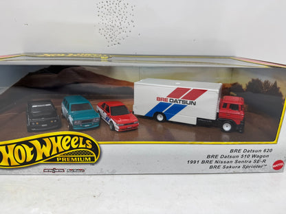 Hot Wheels Premium Bre Datsun 4-Pack Collector Diorama Set 1:64 Diecast