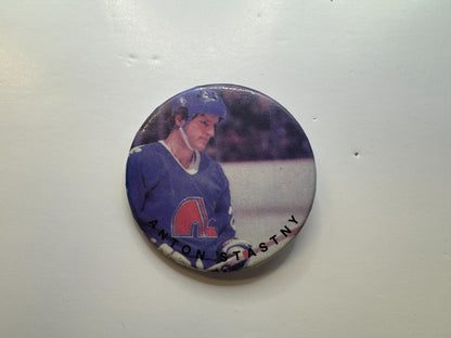 Anton Stastny Quebec Nordiques NHL Hockey Button Pin