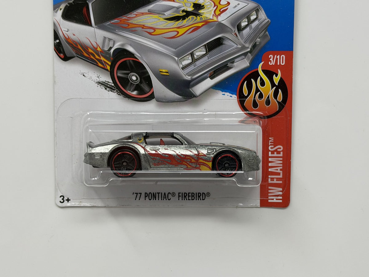 Hot Wheels ZAMAC HW Flames 1977 Pontiac Firebird 1:64 Diecast