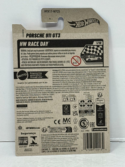 Hot Wheels Race Day Porsche 911 GT3 1:64 Diecast Black
