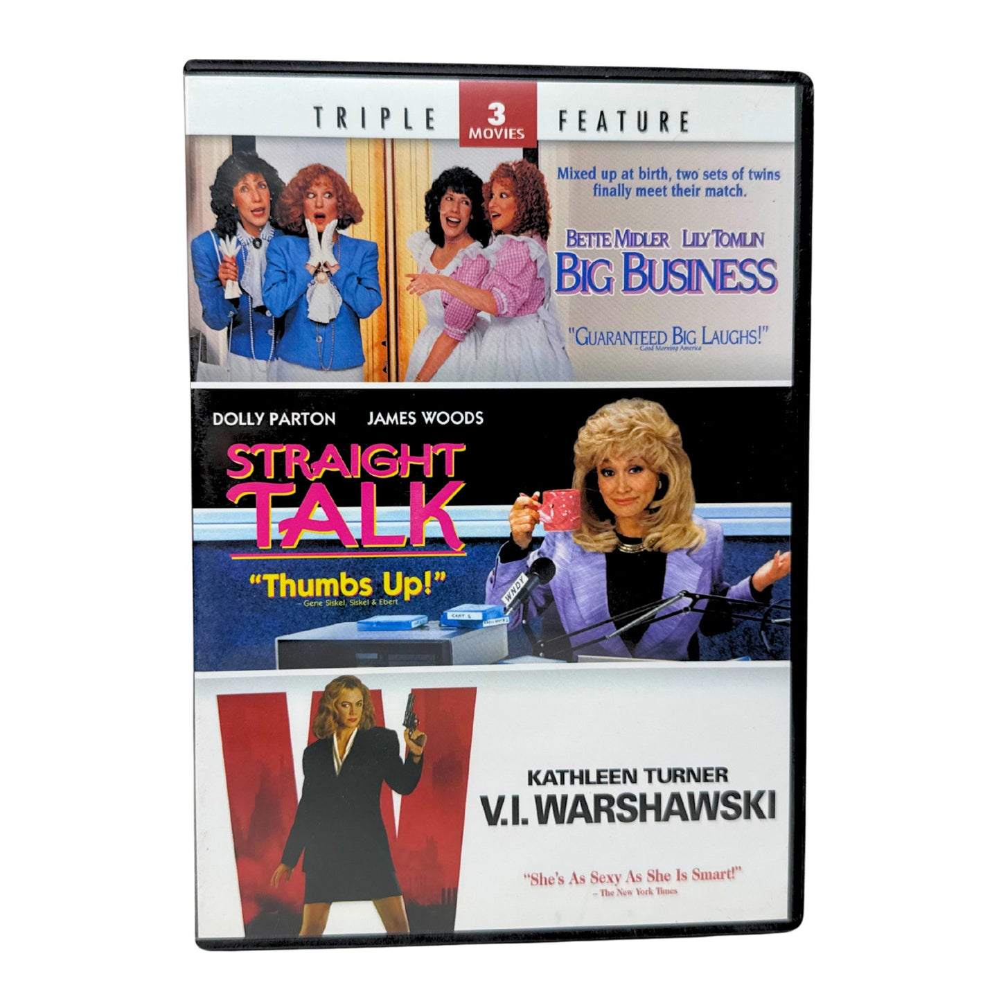 Big Business / Straight Talk / V.I. Warshawski (DVD) Comedy Good Condition!!!