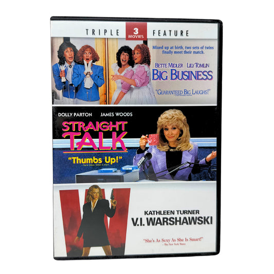 Big Business / Straight Talk / V.I. Warshawski (DVD) Comedy Good Condition!!!