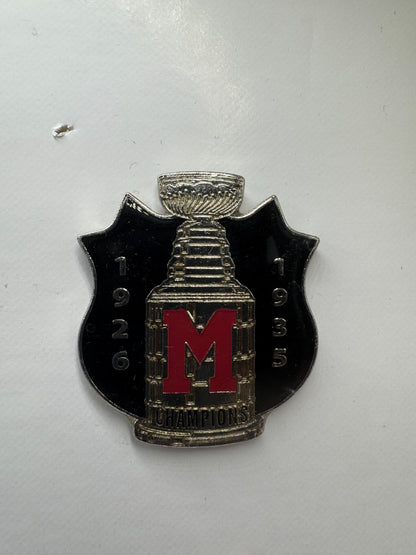 Montreal Maroons 1926 1935 Stanley Cup Champions NHL Lapel Pin