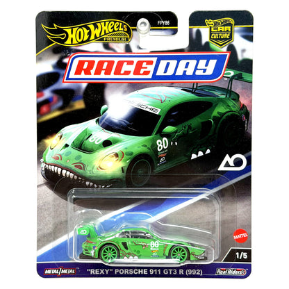 Hot Wheels Premium Race Day REXY Porsche 911 GT3 R (992) 1:64 Diecast