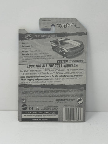 Hot Wheels New Models Custom 2011 Camaro 1:64 Diecast Factory Sealed Blue