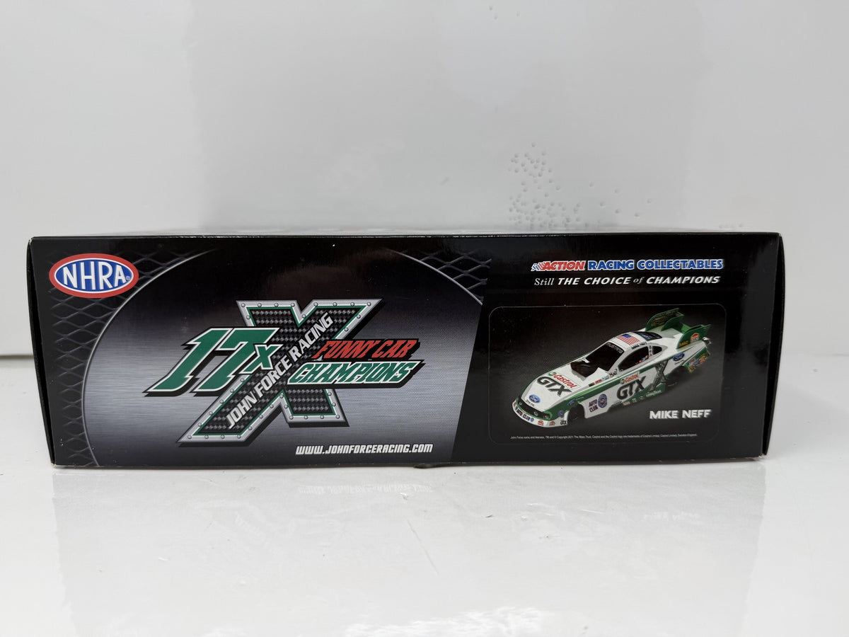 Action NHRA Mike Neff Castrol 2011 Ford Mustang Color Chrome 1:24 Diecast