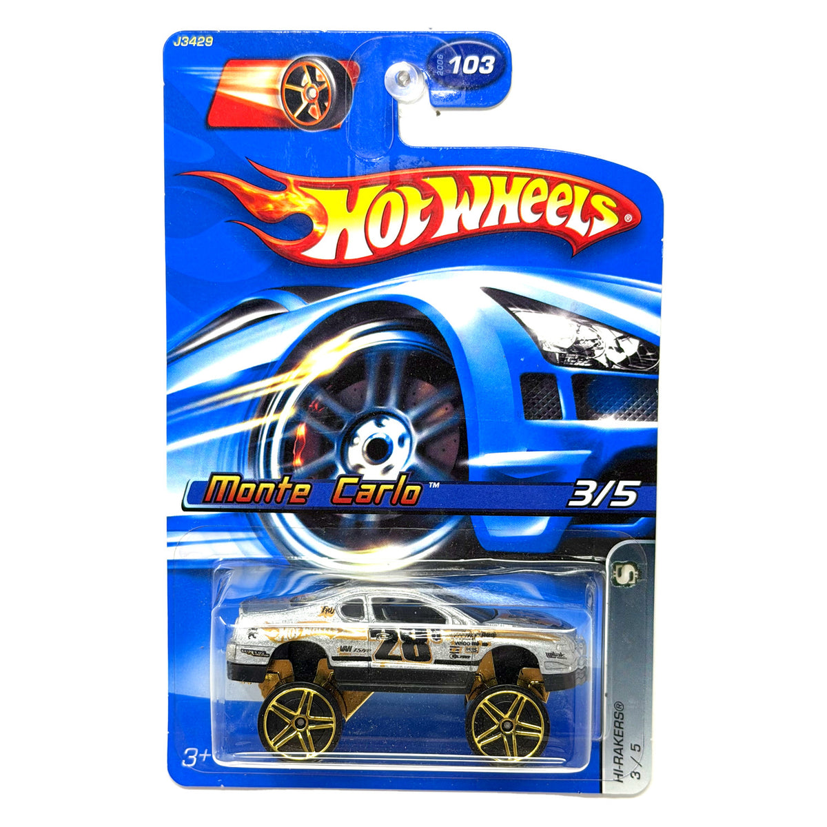 Hot Wheels Hi-Rakers Monte Carlo 1:64 Diecast White