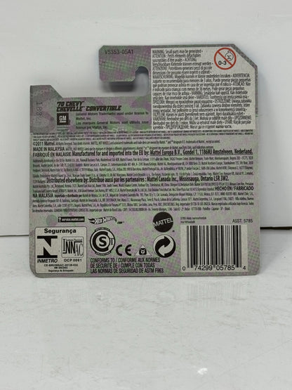 Hot Wheels Treasure Hunt 1970 Chevy Chevelle Convertible 1:64 Diecast Short Card