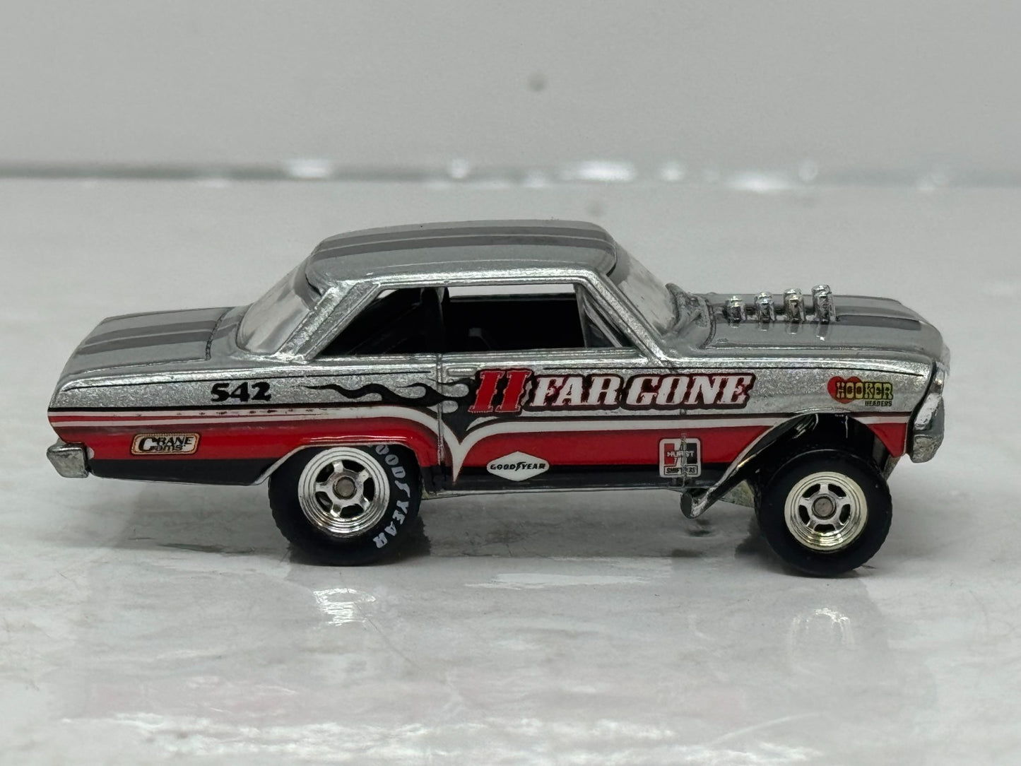 Hot Wheels Drag Strip Demons 1963 Chevy Nova Gasser AWB Snake Eyes 1:64 Diecast
