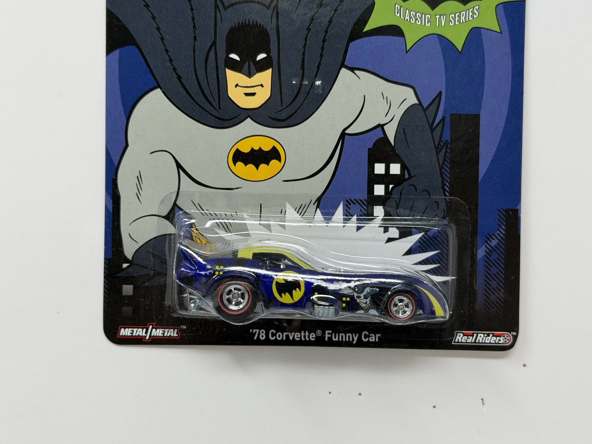 Hot Wheels Batman Classic TV Series 1978 Corvette Funny Car 1:64 Diecast RRs