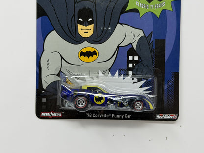Hot Wheels Batman Classic TV Series 1978 Corvette Funny Car 1:64 Diecast RRs
