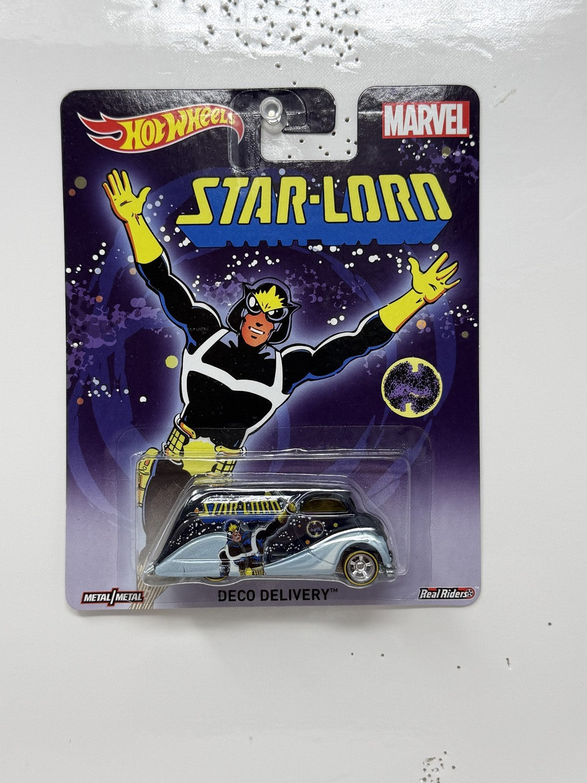 Hot Wheels Marvel Star-Lord Deco Delivery 1:64 Diecast Real Riders