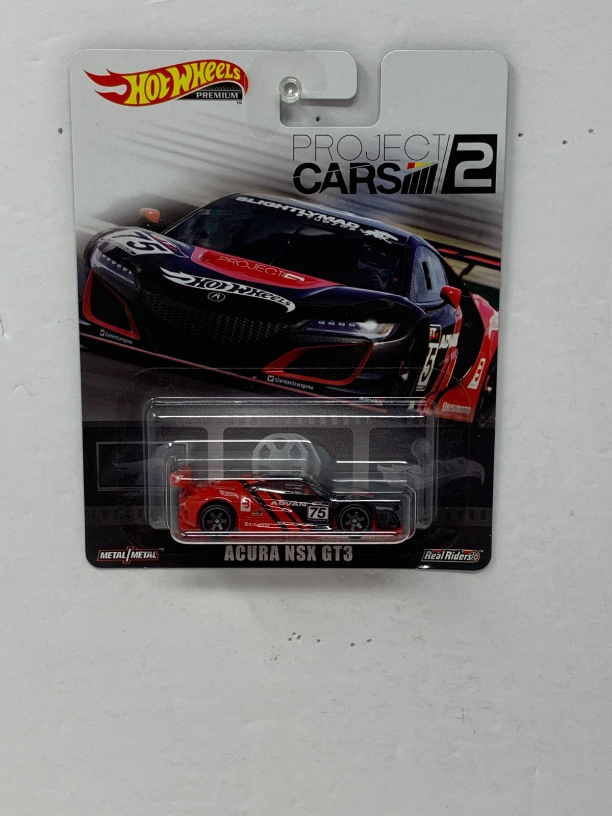 Hot Wheels Premium Project Cars 2 Acura NSX GT3 1:64 Diecast