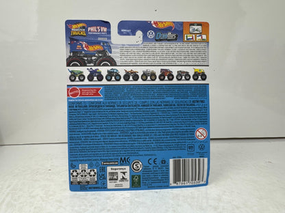 Hot Wheels Monster Trucks Treasure Hunt Phil’s Volkswagen Drag Bus 1:64 Diecast