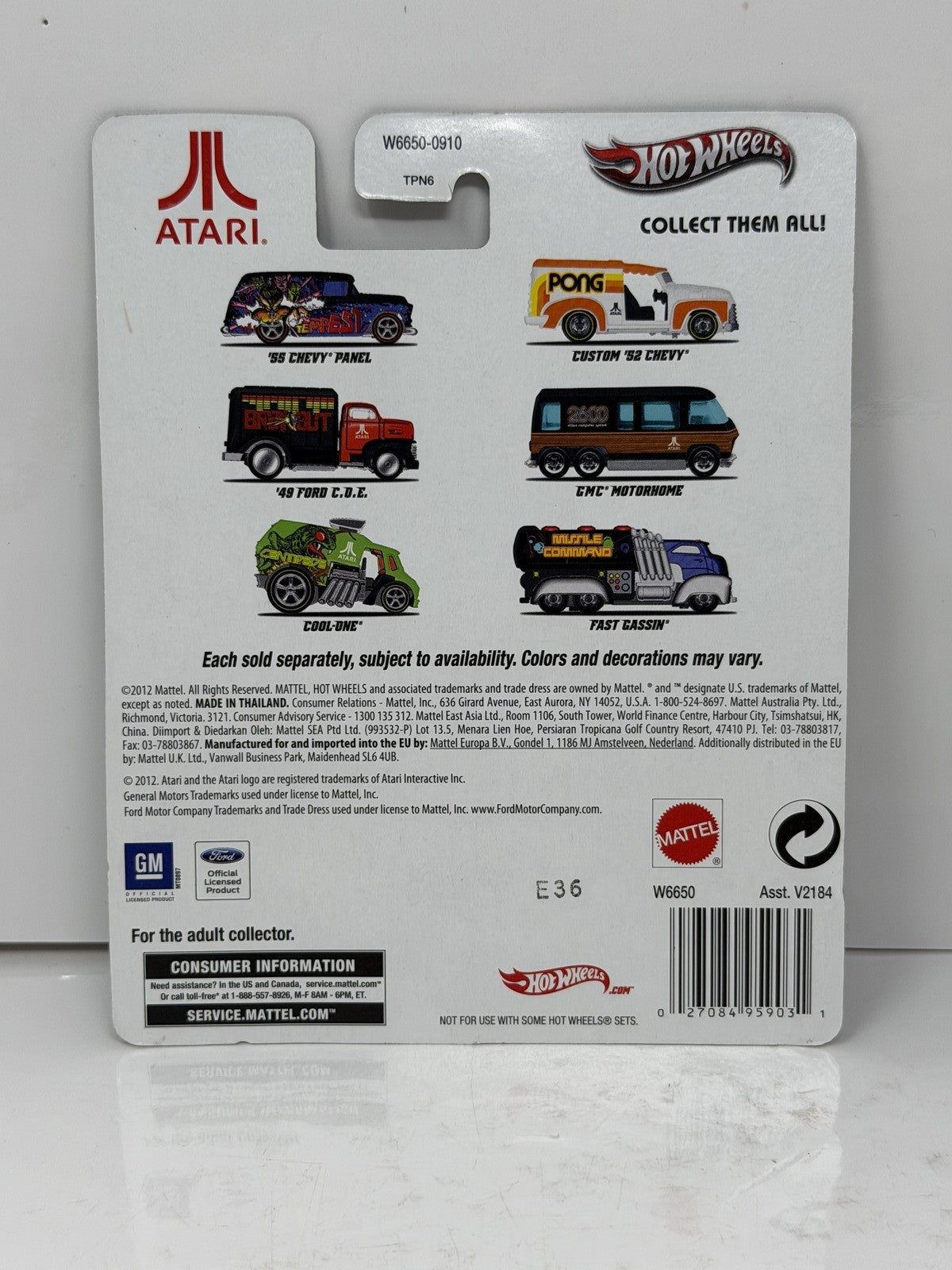 Hot Wheels Atari 2600 GMC Motorhome 1:64 Diecast Real Riders