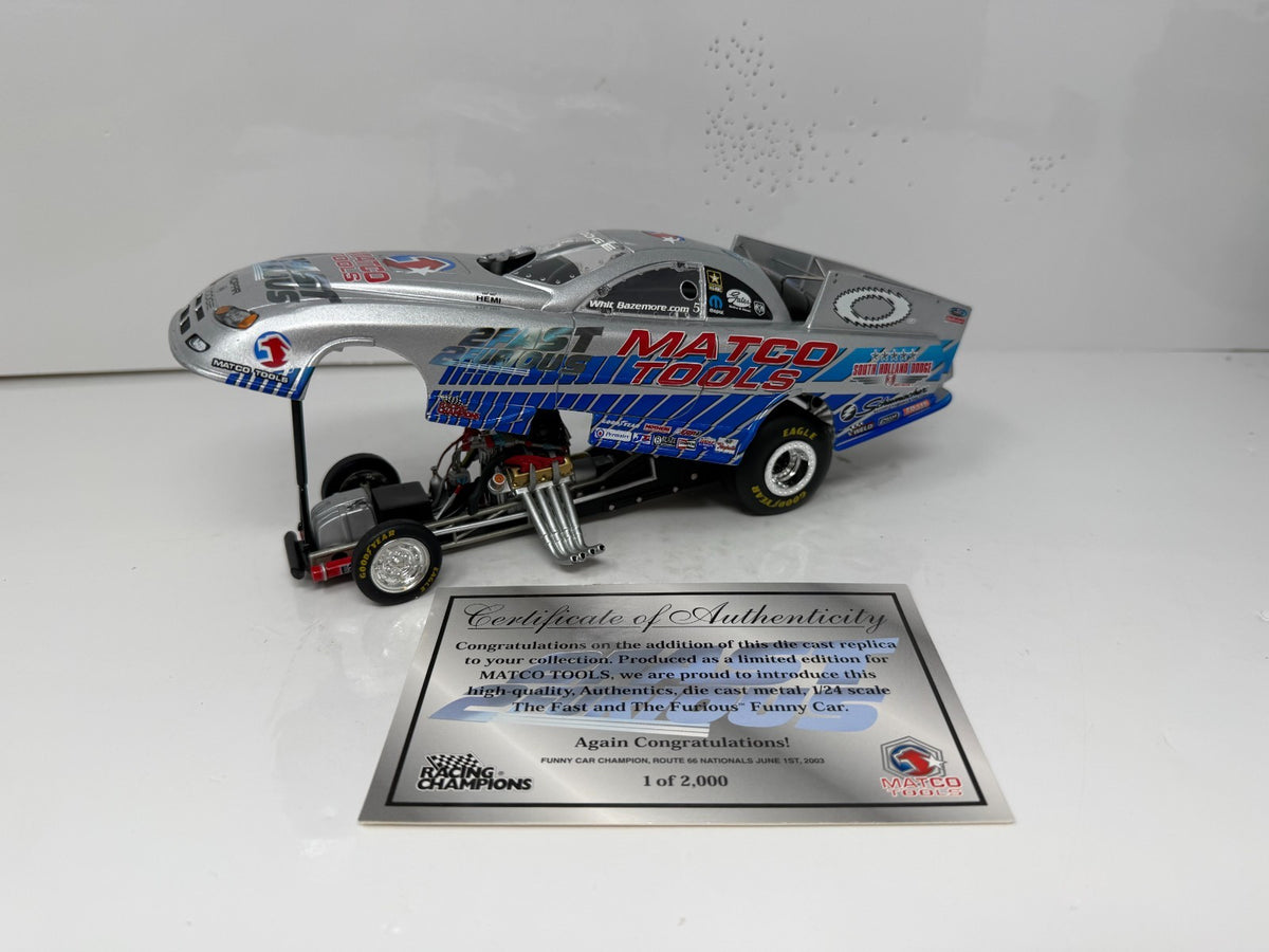 Racing Champions NHRA Whit Bazemore Fast Furious Dodge Funny Car 1:24 Diecast