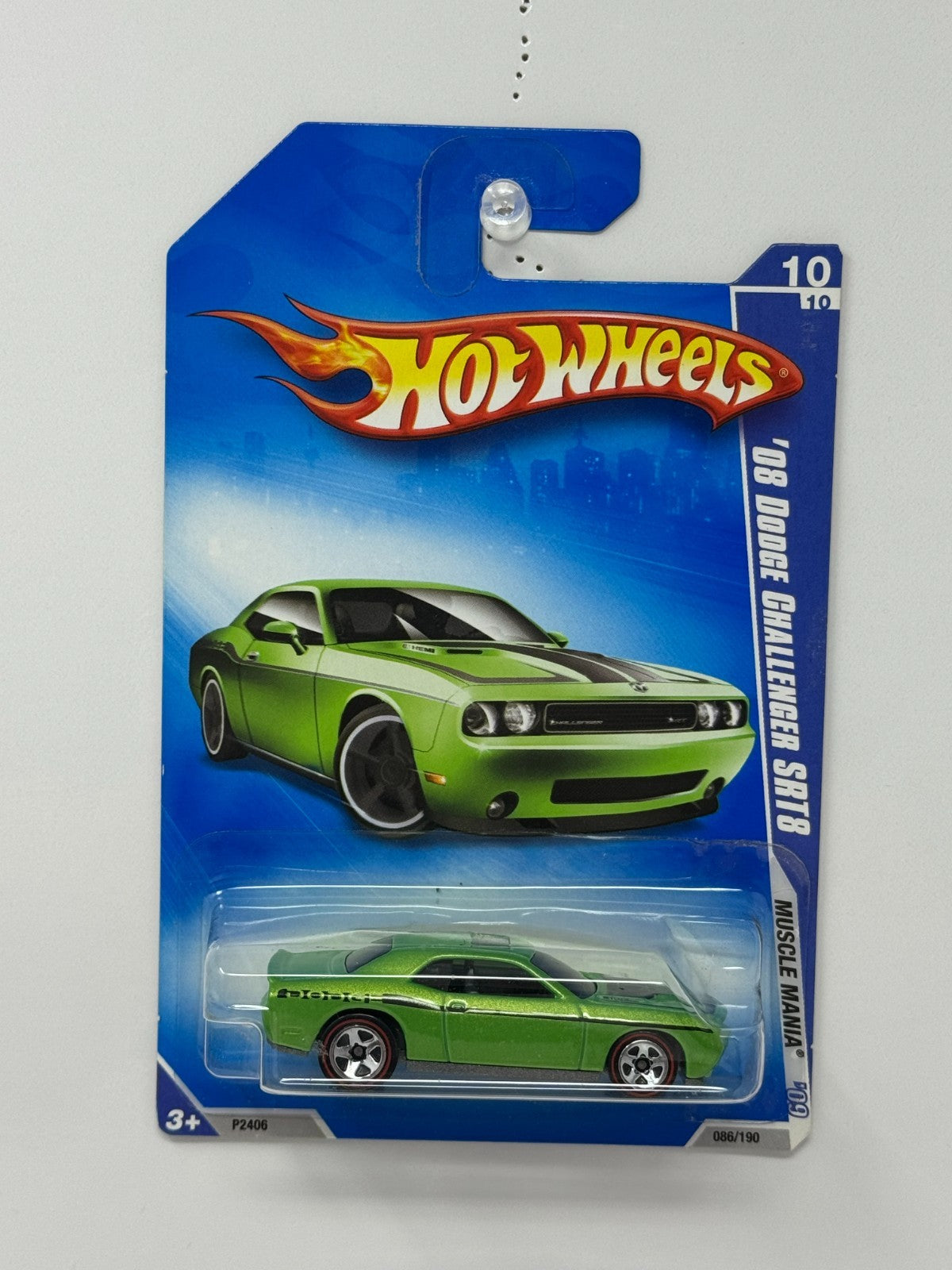 Hot Wheels Muscle Mania 2009 Dodge Challenger SRT8 1:64 Diecast Green Redline