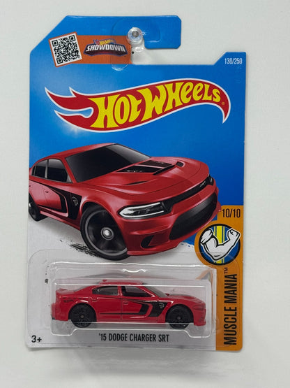 Hot Wheels Muscle Mania 2015 Dodge Charger SRT 1:64 Diecast Red