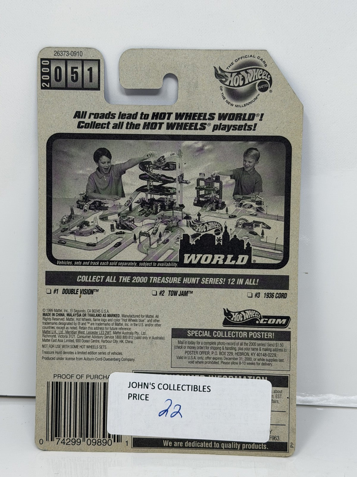 Hot Wheels 2000 Treasure Hunt Series 1936 Cord 1:64 Diecast
