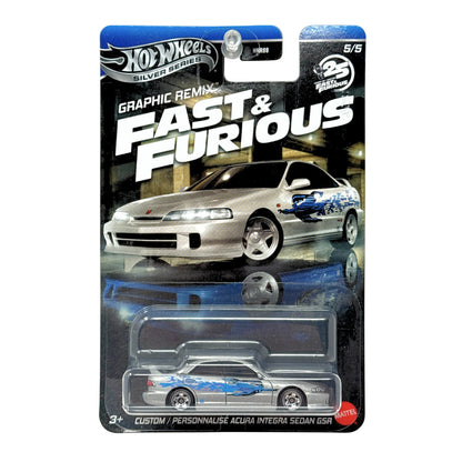 Hot Wheels Silver Series Fast & Furious Acura Integra Sedan GSR 1:64 Diecast