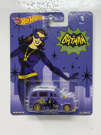 Hot Wheels Batman Classic TV Series School Busted 1:64 Diecast Real Riders