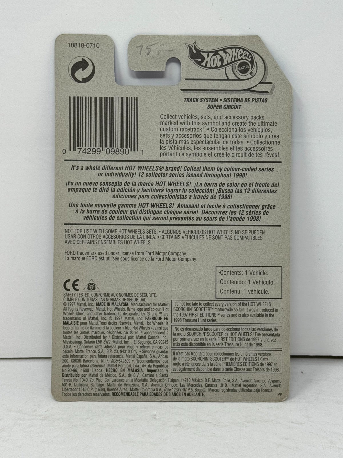 Hot Wheels Treasure Hunt 3-Window 1934 1:64 Diecast