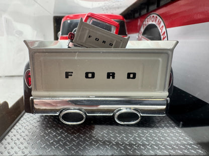 M2 Machines Holley Performance 1956 Ford F-100 1:24 & 1:64 Diecast Piggyback