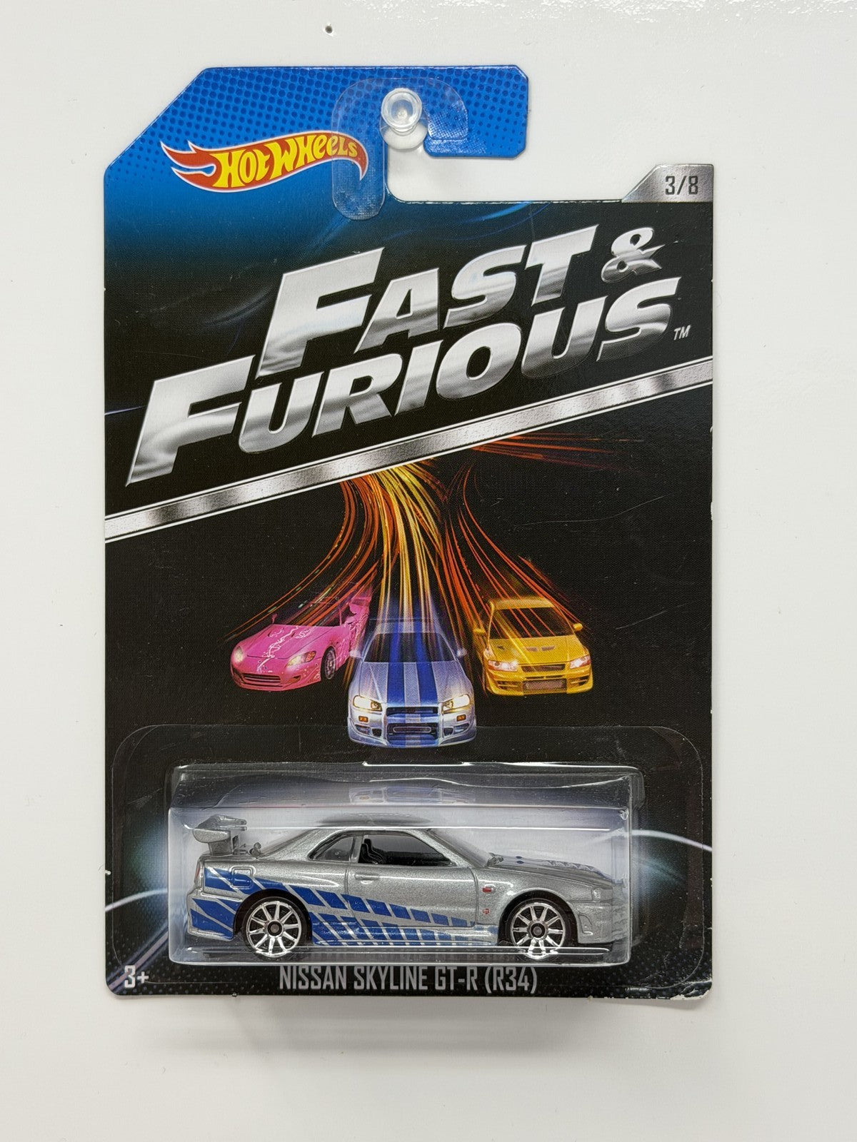 Hot Wheels Fast & Furious Nissan Skyline GT-R R34 1:64 Diecast Silver