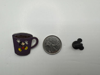 WDW Disney Mickey Mouse Coffee Mugs Hidden Mickey Trading Pin DC2S11