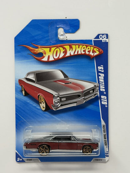 Hot Wheels Faster Than Ever 1967 Pontiac GTO 1:64 Diecast Red Silver