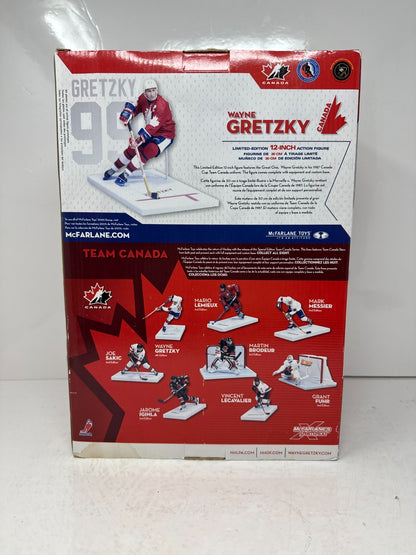 McFarlane NHL Wayne Gretzky Team Canada 1987 12" Inch Hockey Figure White Jersey