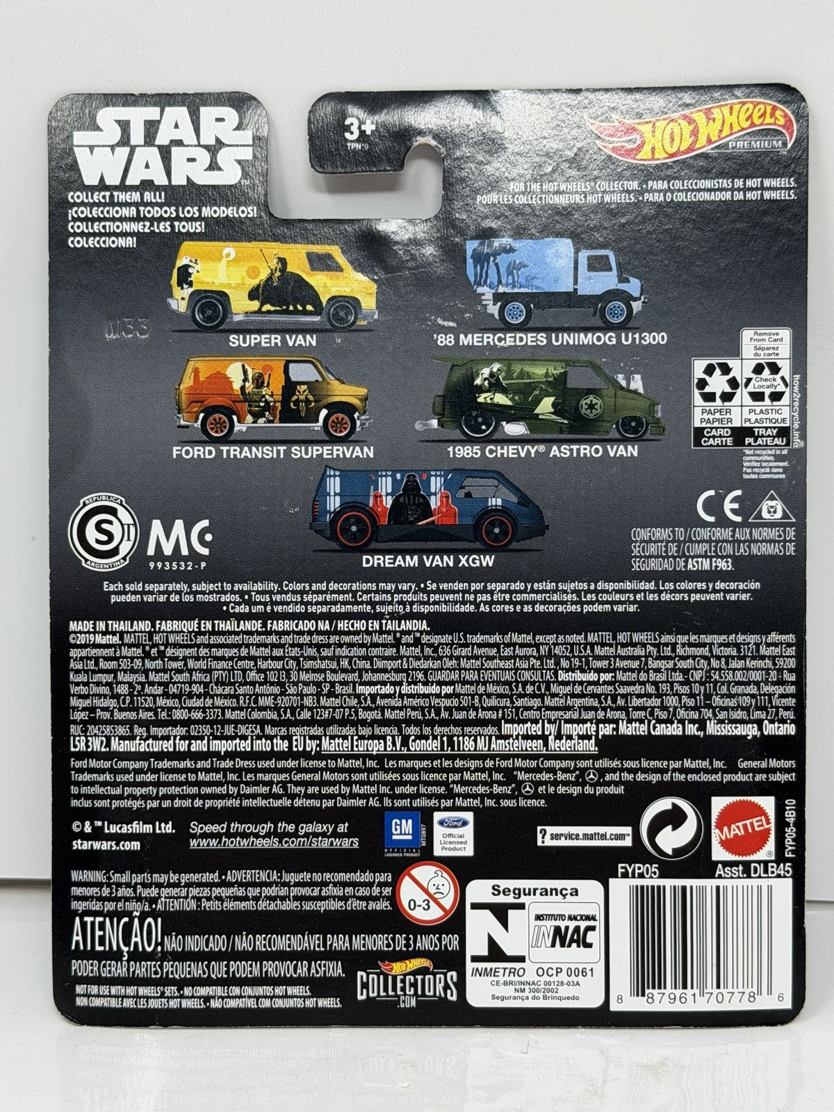 Hot Wheels Premium Star Wars 1988 Mercedes-Benz Unimog U1300 1:64 Diecast RRs