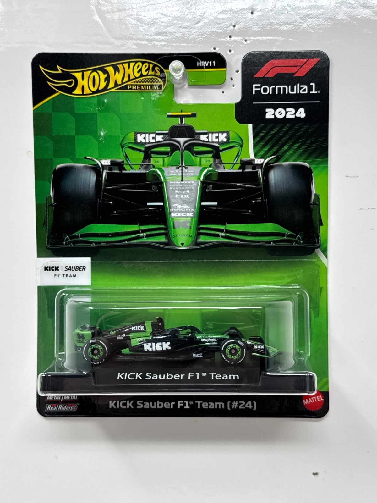Hot Wheels Premium Formula One KICK Sauber F1 Team #24 1:64 Diecast