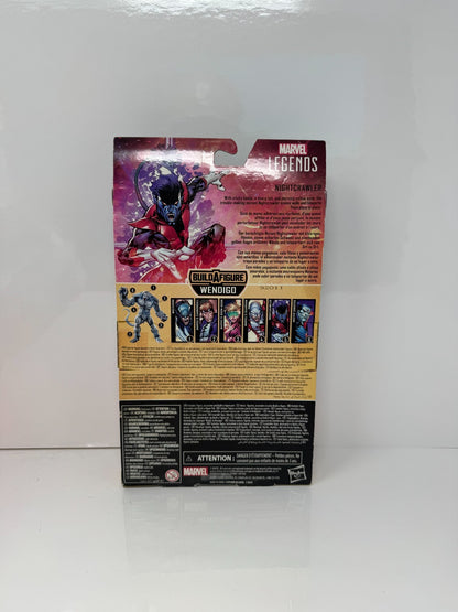 Marvel Legends X-Men Nightcrawler Action Figure w/ Wendigo BAF Piece