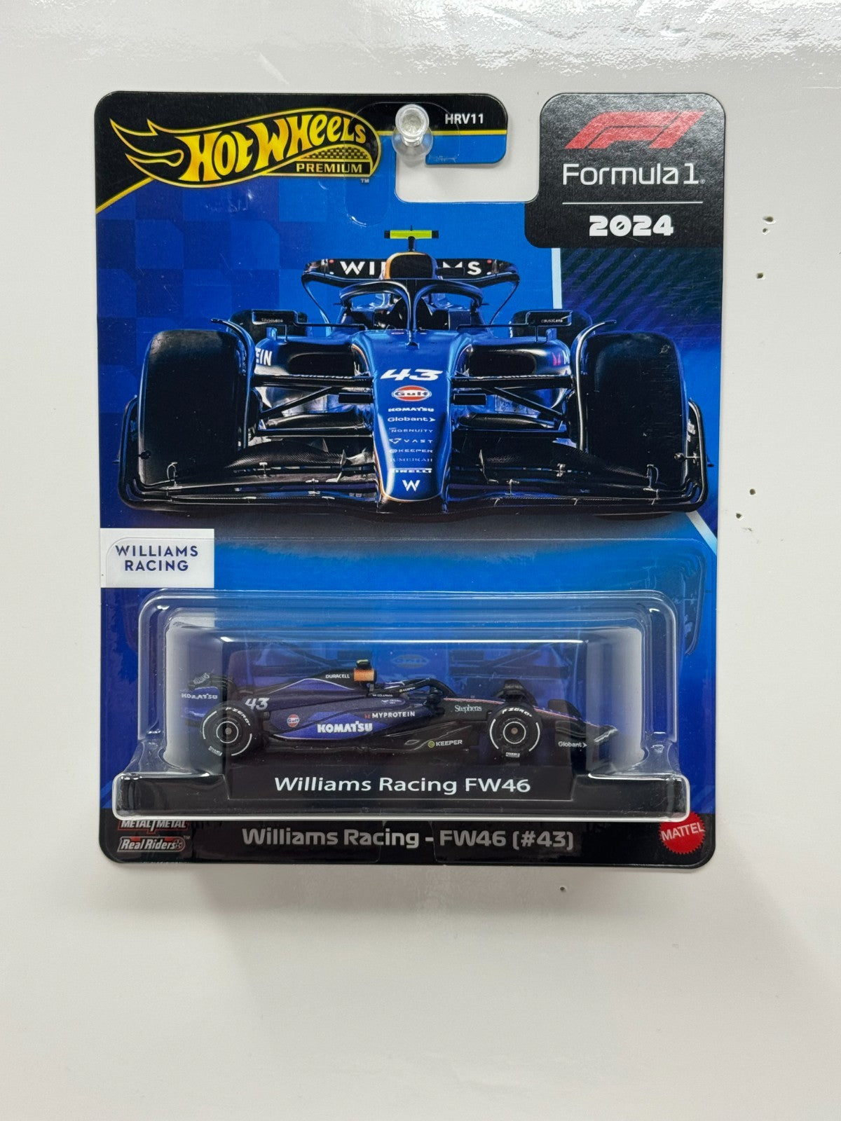 Hot Wheels Premium Formula 1 Williams Racing FW46 #43 1:64 Diecast