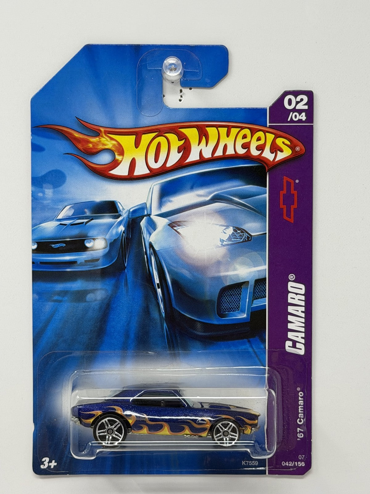 Hot Wheels Camaro 1967 Chevrolet Camaro 1:64 Diecast Blue V3