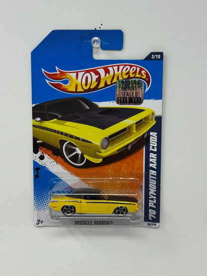 Hot Wheels Muscle Mania 1970 Plymouth AAR Cuda 1:64 Diecast Factory Sealed