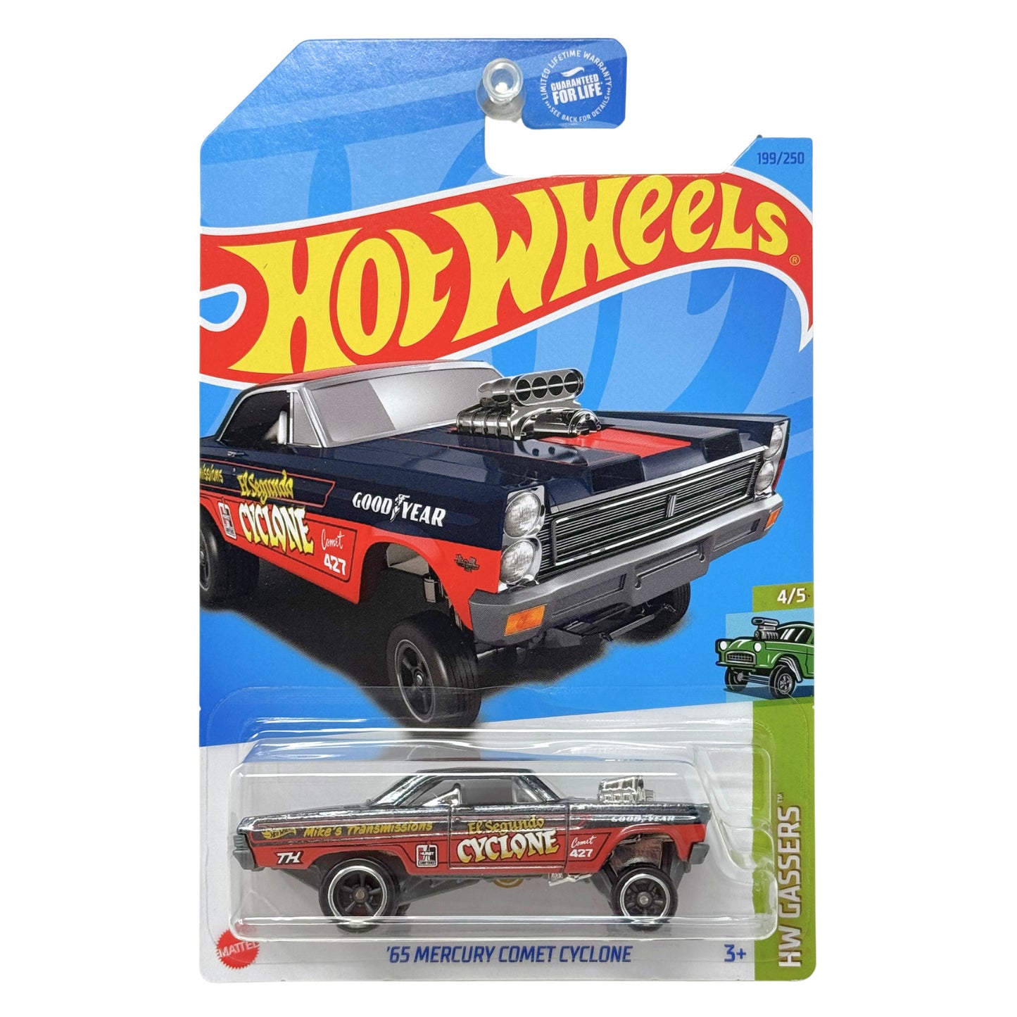 Hot Wheels Super Treasure Hunt 1965 Mercury Comet Cyclone 1:64 Diecast