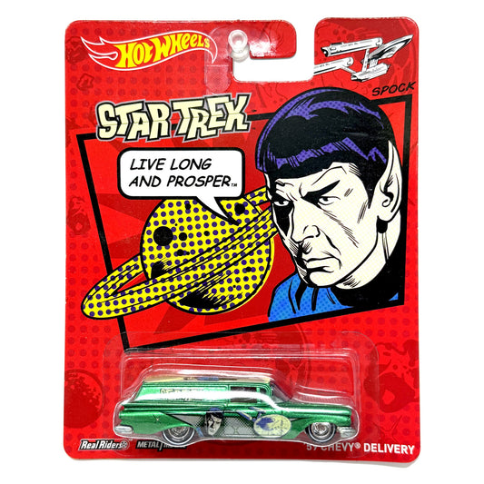 Hot Wheels Star Trek Spock 1959 Chevy Delivery 1:64 Real Riders